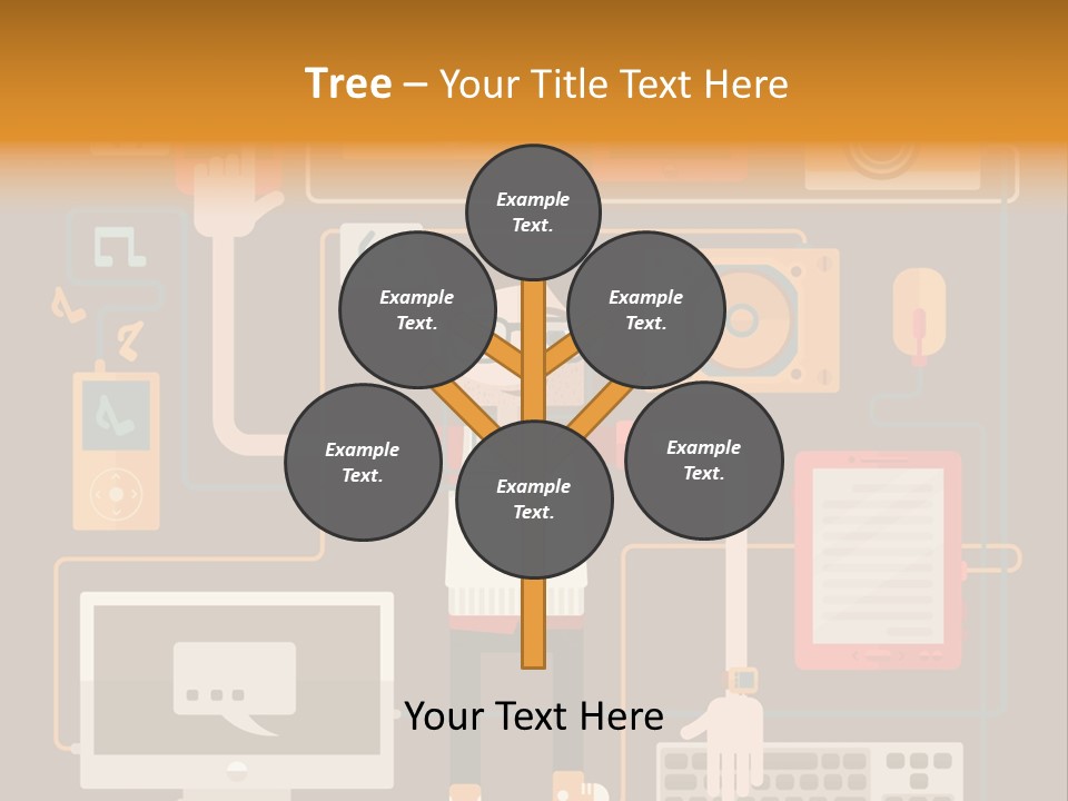 A Man With Glasses Is Standing In Front Of A Computer PowerPoint Template