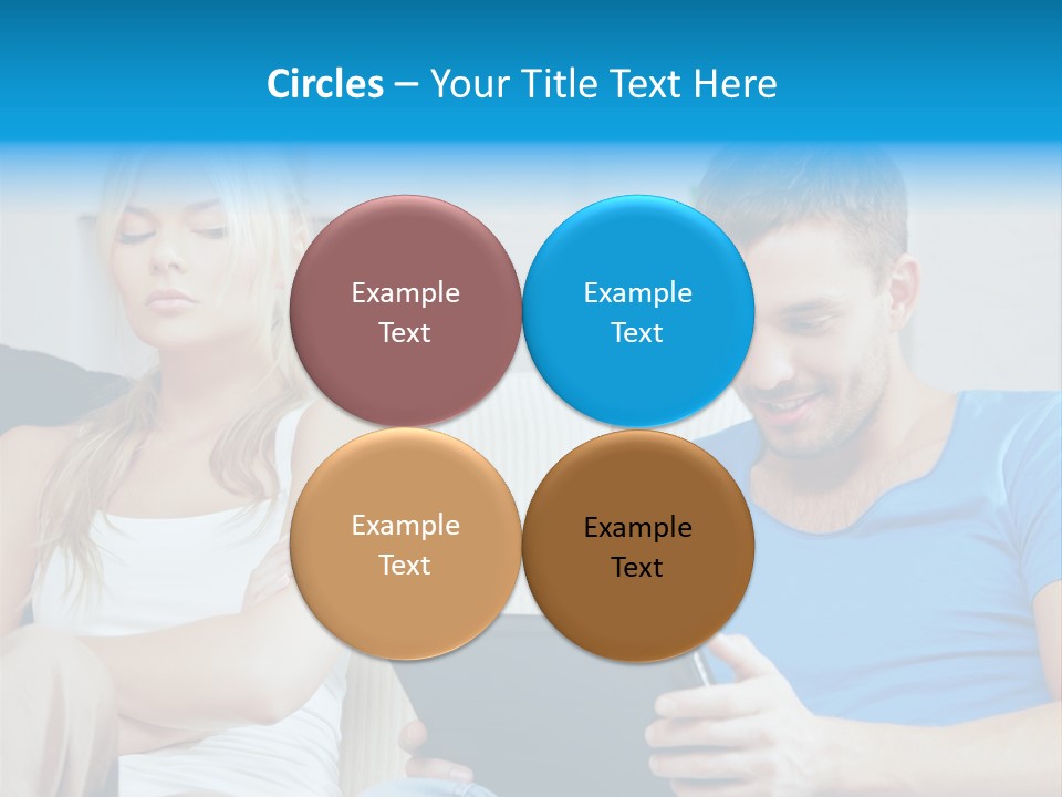 Information Happy Computer PowerPoint Template