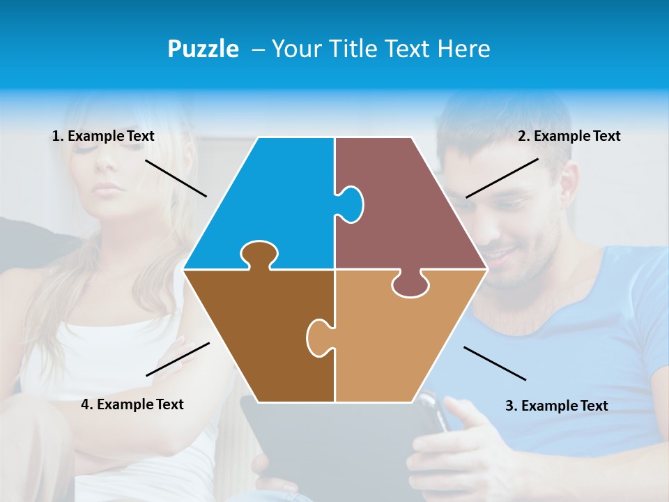 Information Happy Computer PowerPoint Template