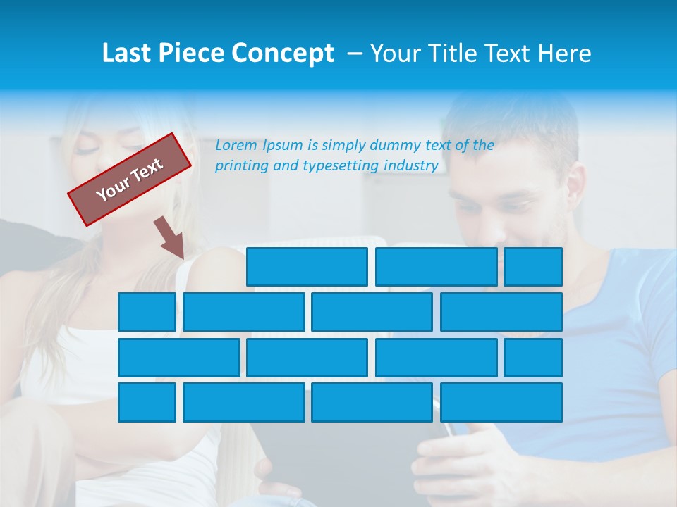 Information Happy Computer PowerPoint Template