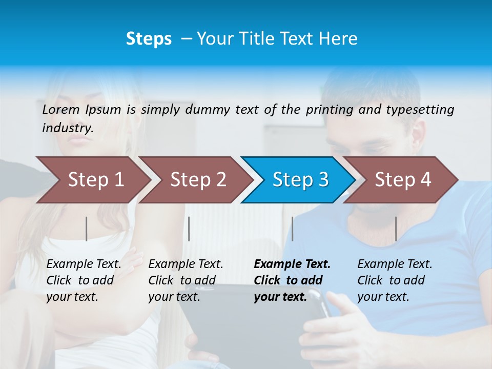 Information Happy Computer PowerPoint Template