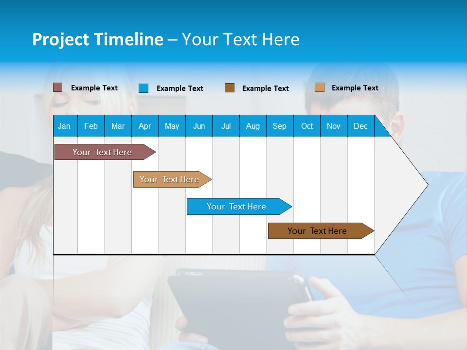 Information Happy Computer PowerPoint Template