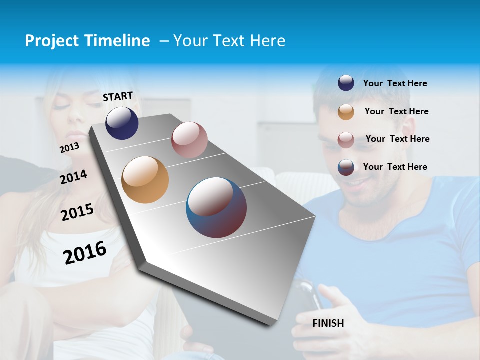 Information Happy Computer PowerPoint Template