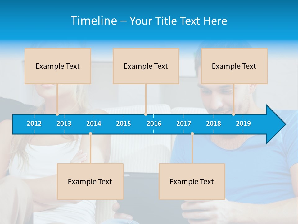 Information Happy Computer PowerPoint Template