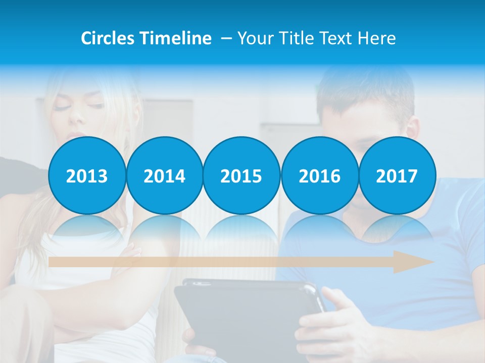 Information Happy Computer PowerPoint Template