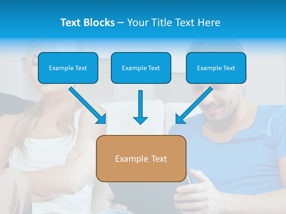 Information Happy Computer PowerPoint Template