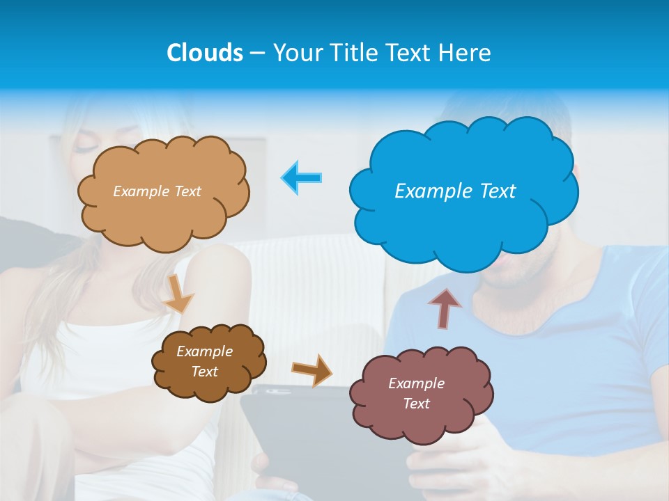 Information Happy Computer PowerPoint Template