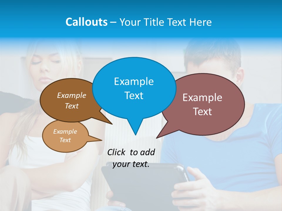 Information Happy Computer PowerPoint Template