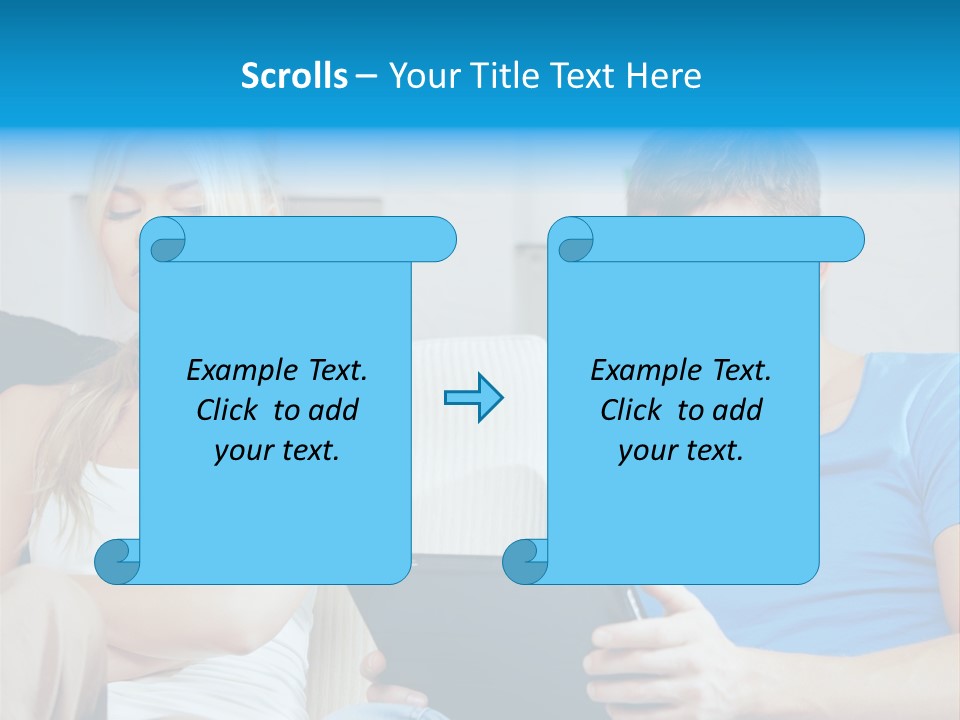 Information Happy Computer PowerPoint Template