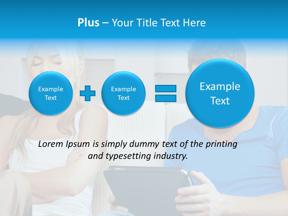 Information Happy Computer PowerPoint Template