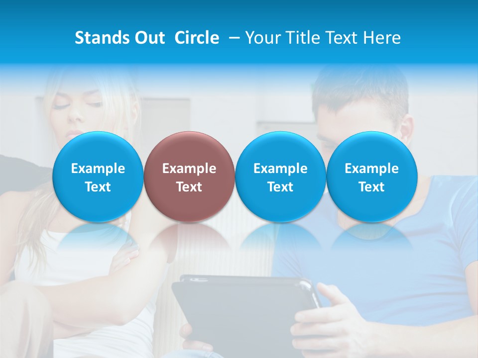 Information Happy Computer PowerPoint Template