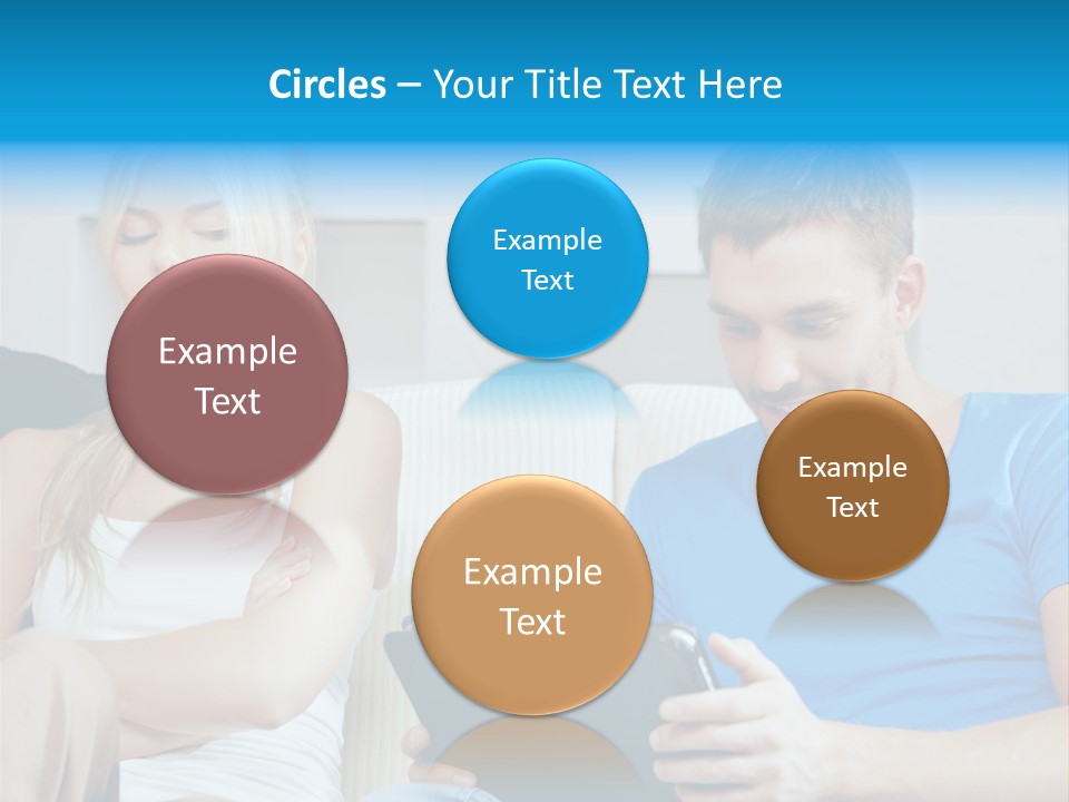 Information Happy Computer PowerPoint Template