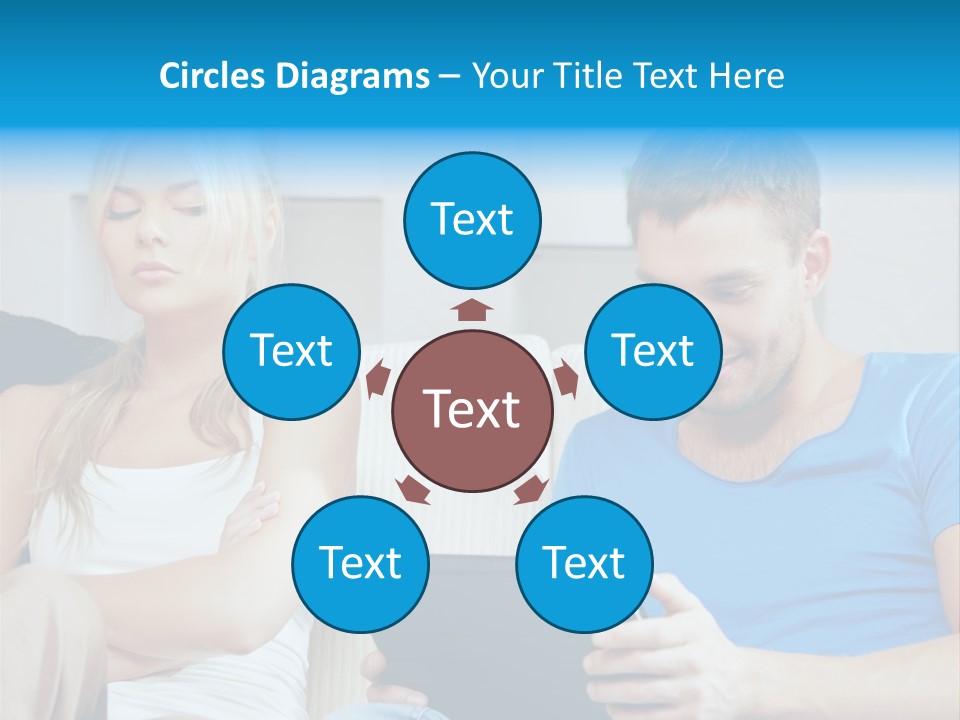 Information Happy Computer PowerPoint Template