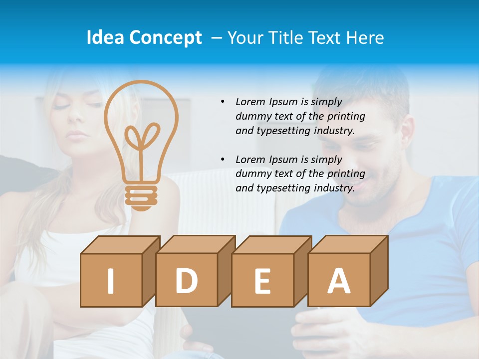 Information Happy Computer PowerPoint Template