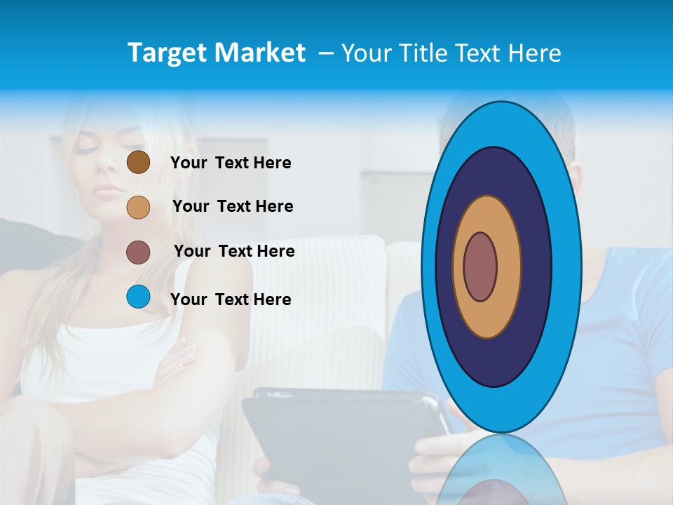 Information Happy Computer PowerPoint Template