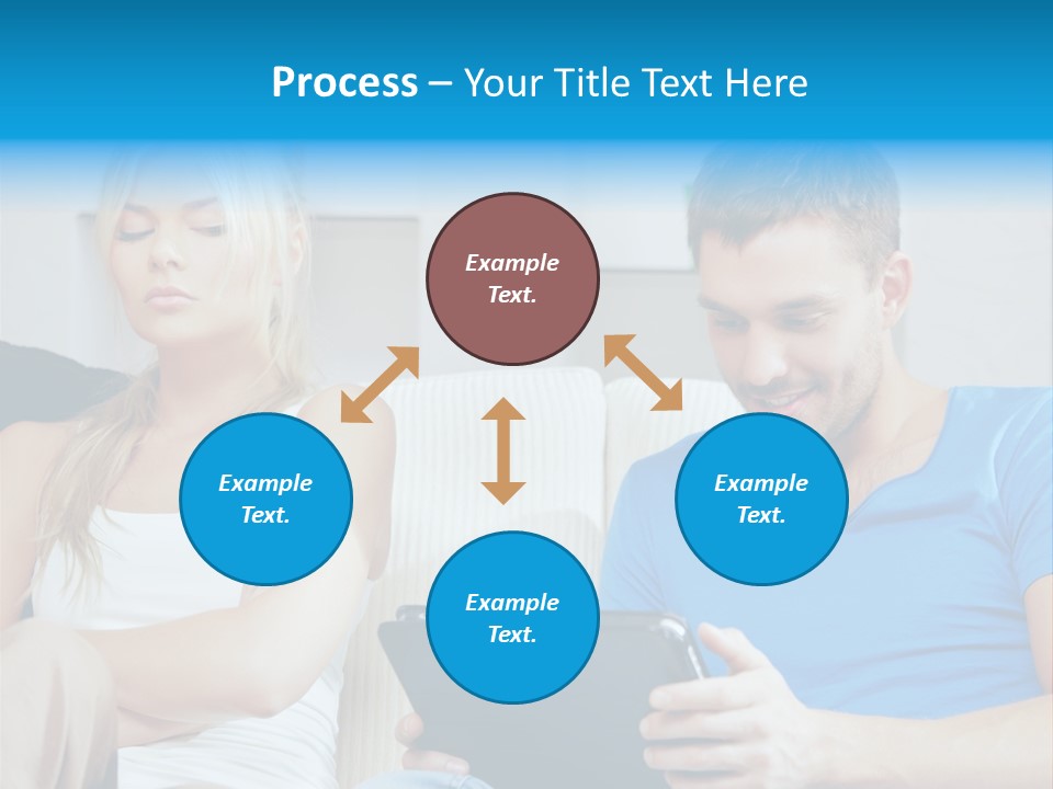 Information Happy Computer PowerPoint Template