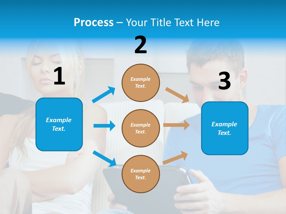 Information Happy Computer PowerPoint Template