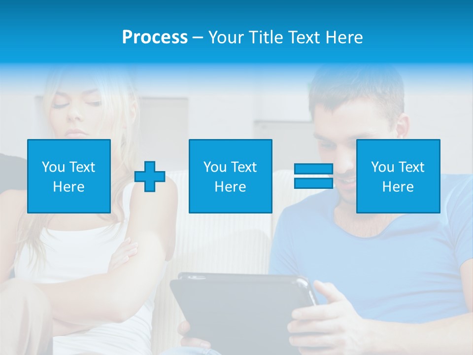 Information Happy Computer PowerPoint Template
