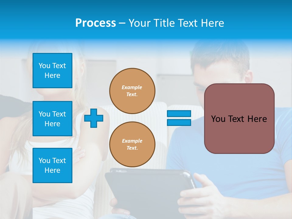 Information Happy Computer PowerPoint Template