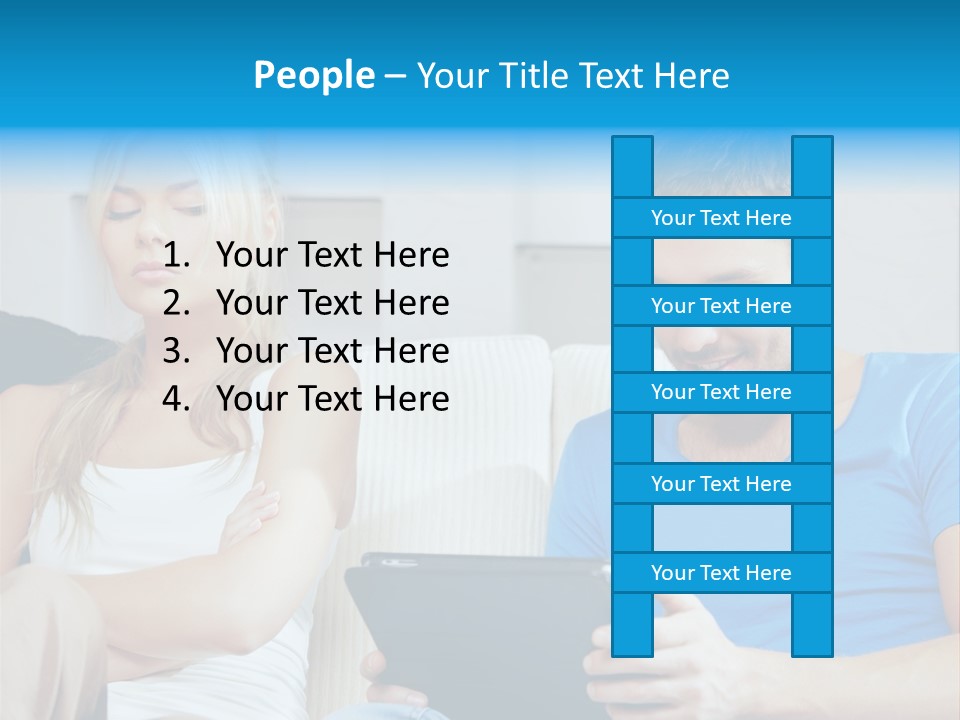 Information Happy Computer PowerPoint Template