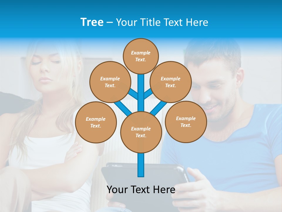 Information Happy Computer PowerPoint Template