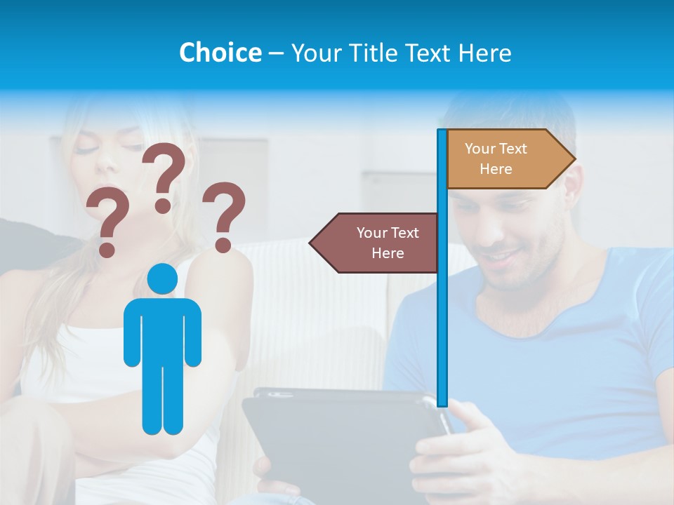 Information Happy Computer PowerPoint Template