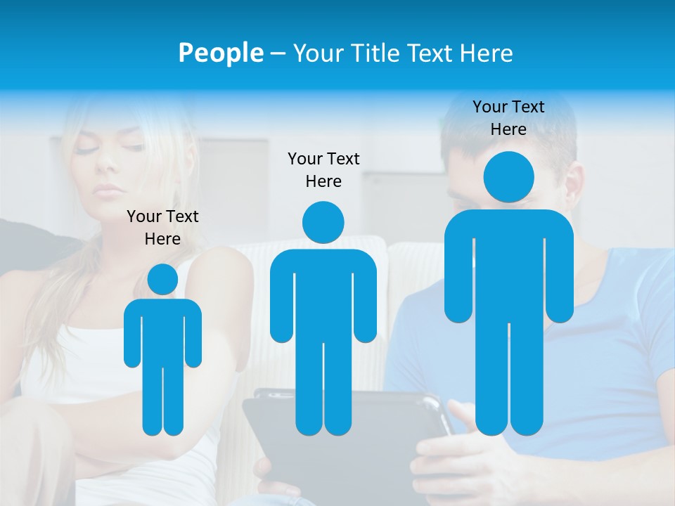 Information Happy Computer PowerPoint Template