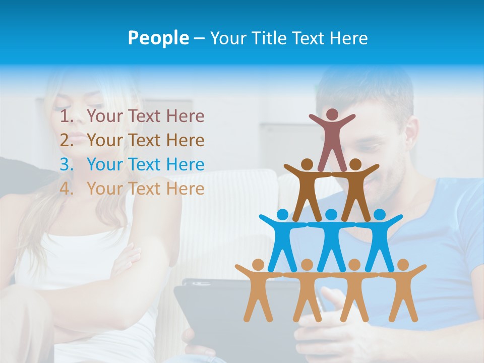 Information Happy Computer PowerPoint Template