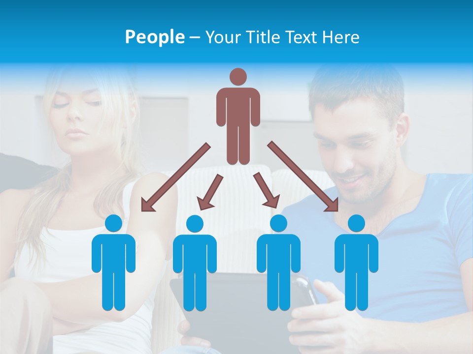 Information Happy Computer PowerPoint Template