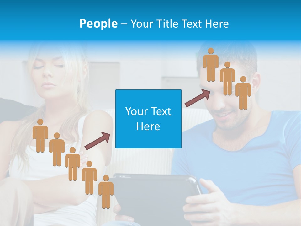 Information Happy Computer PowerPoint Template