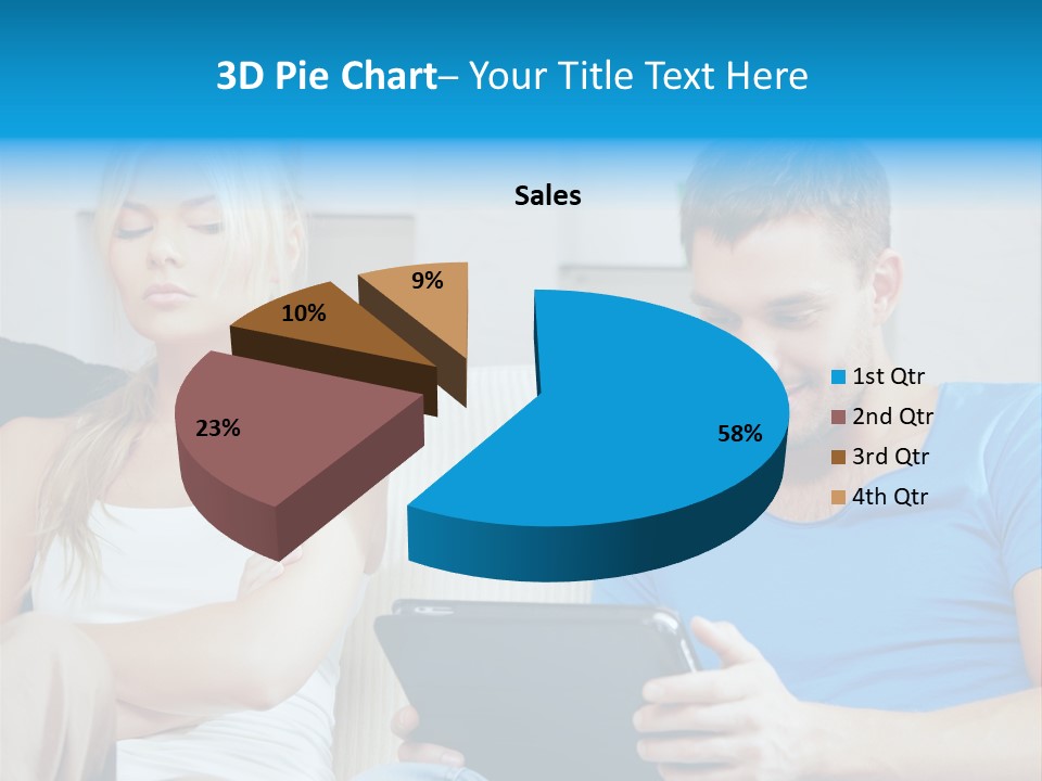 Information Happy Computer PowerPoint Template