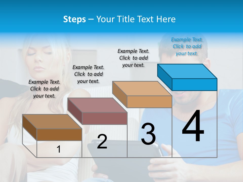 Information Happy Computer PowerPoint Template