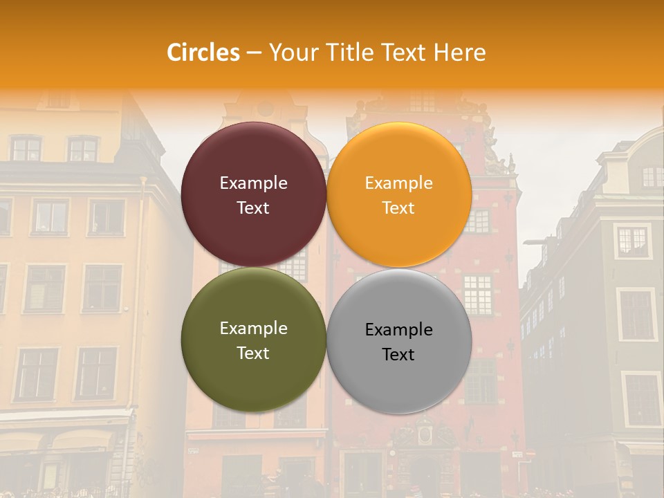 House Shops Lonely PowerPoint Template