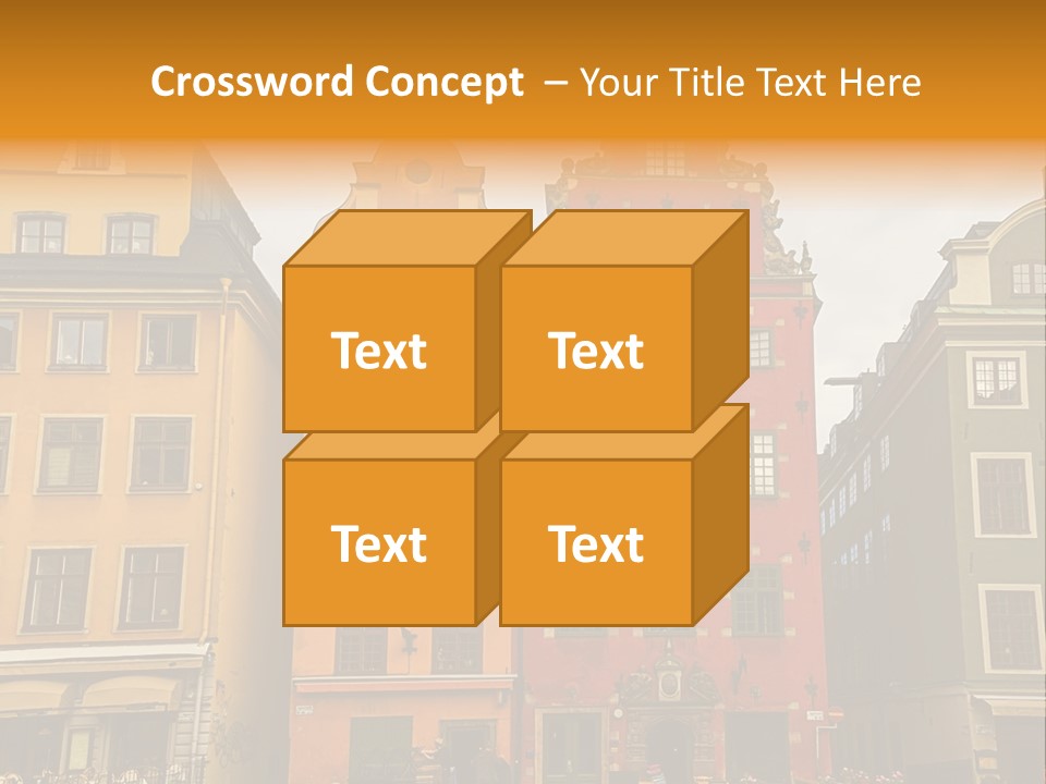 House Shops Lonely PowerPoint Template