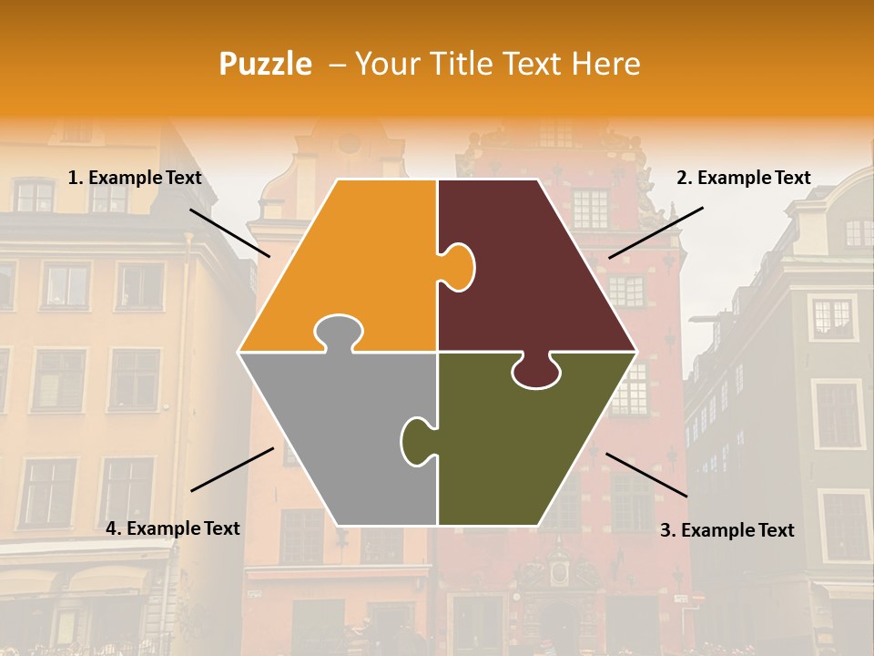 House Shops Lonely PowerPoint Template