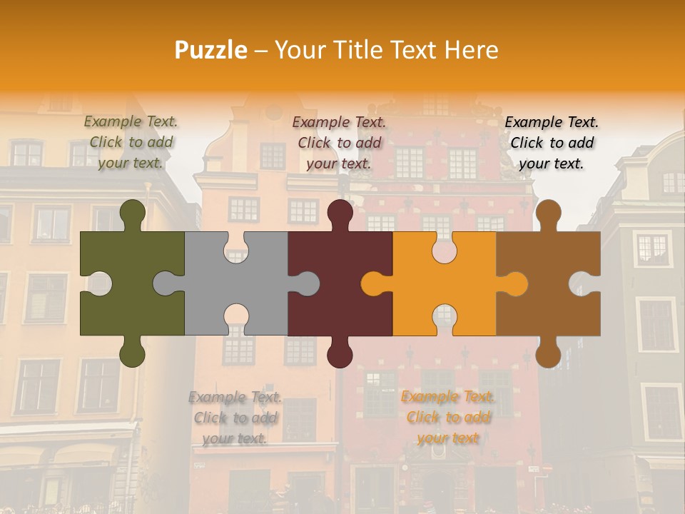 House Shops Lonely PowerPoint Template