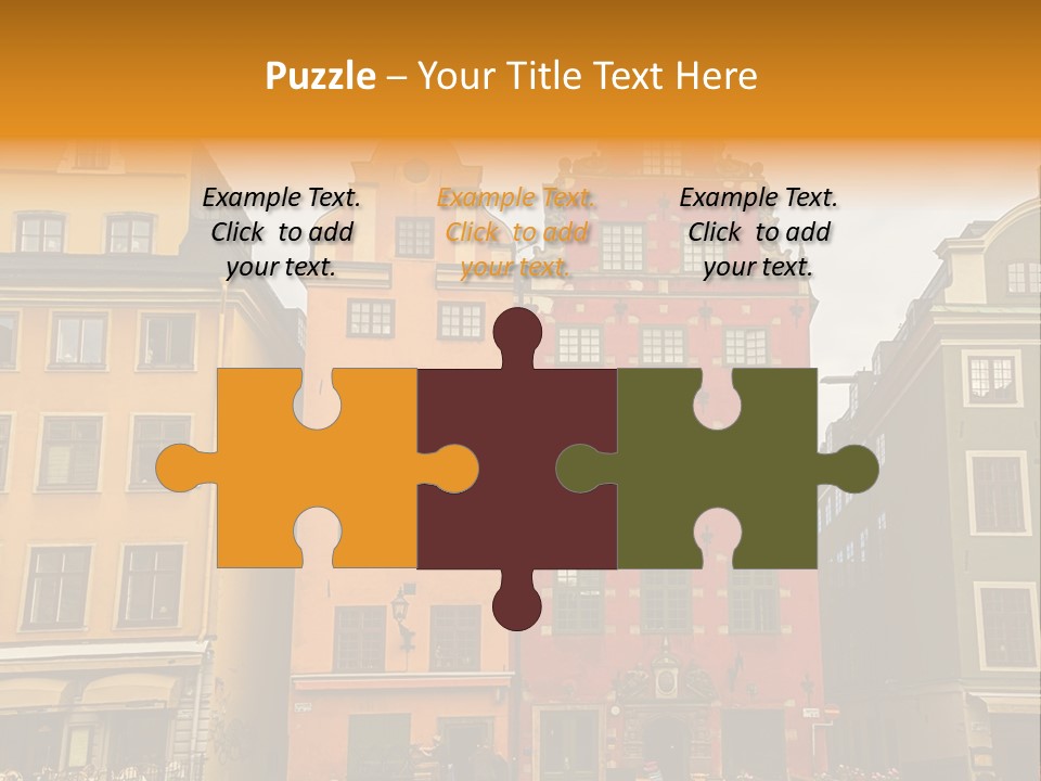 House Shops Lonely PowerPoint Template