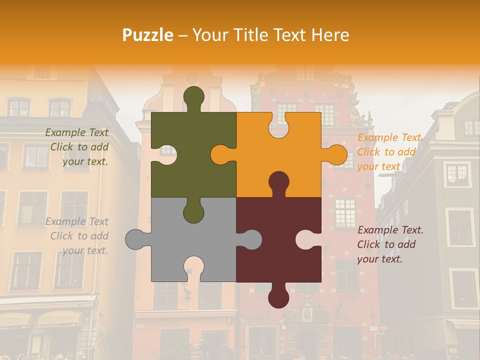 House Shops Lonely PowerPoint Template