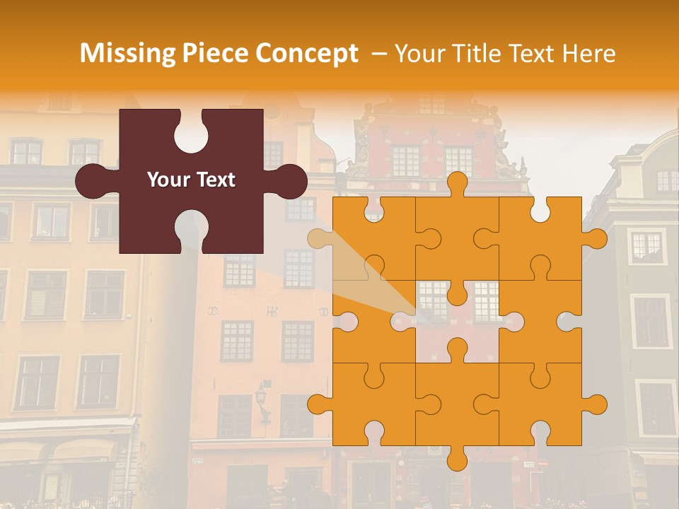 House Shops Lonely PowerPoint Template