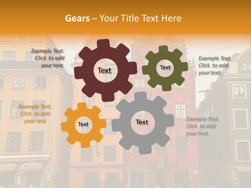 House Shops Lonely PowerPoint Template