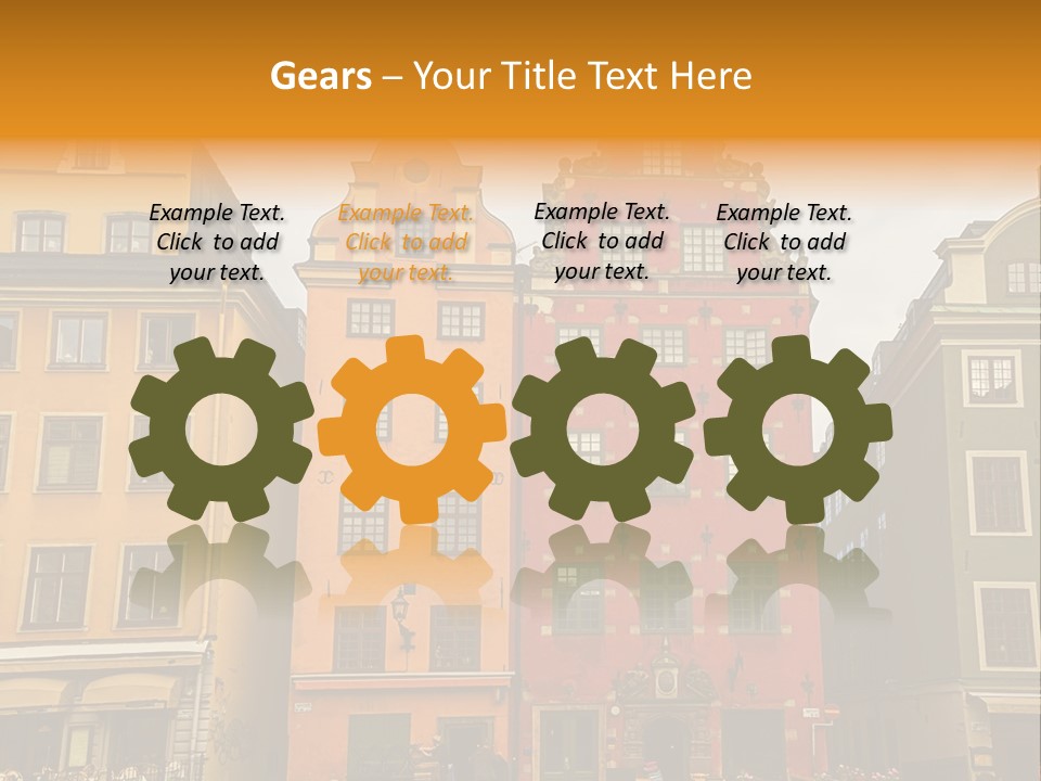 House Shops Lonely PowerPoint Template