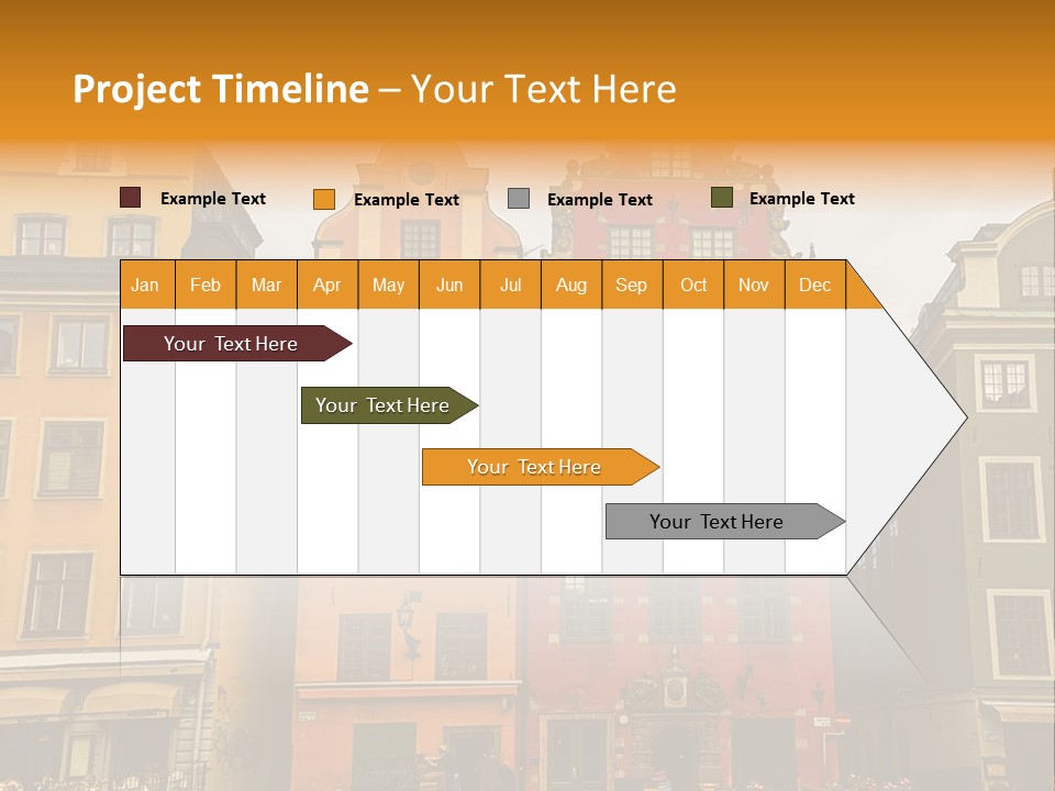 House Shops Lonely PowerPoint Template