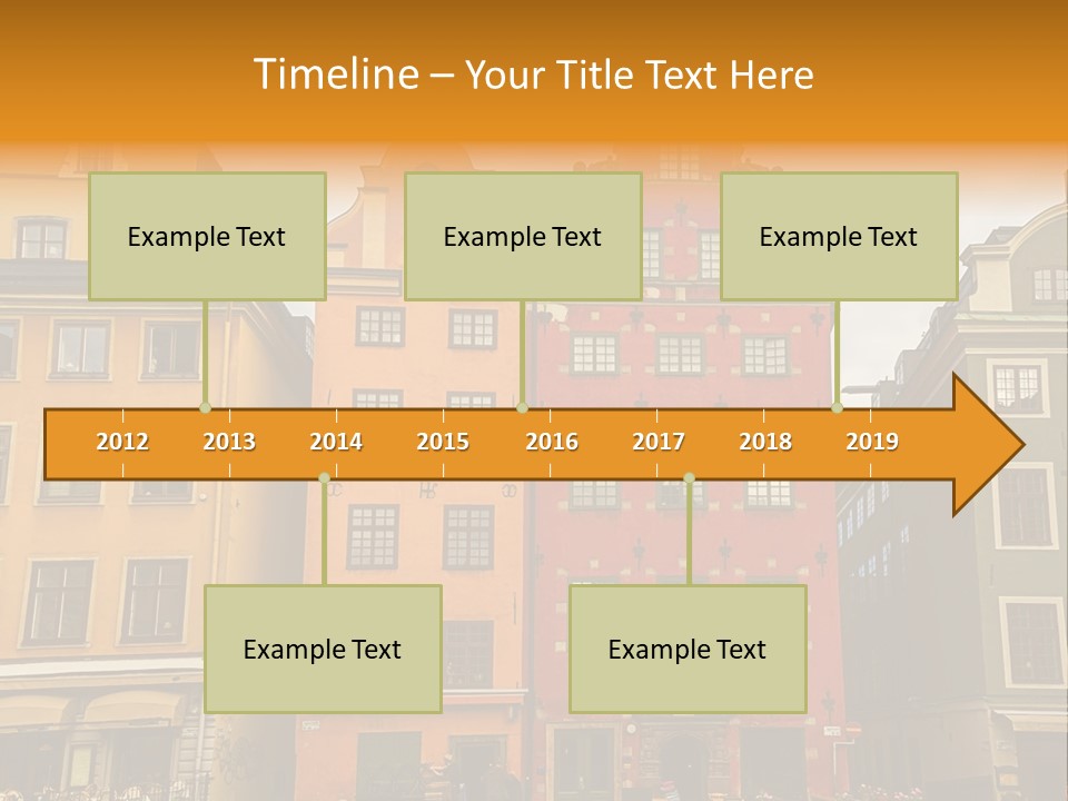 House Shops Lonely PowerPoint Template