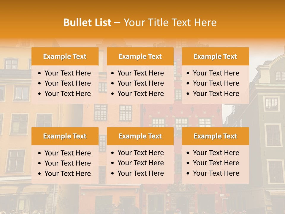 House Shops Lonely PowerPoint Template