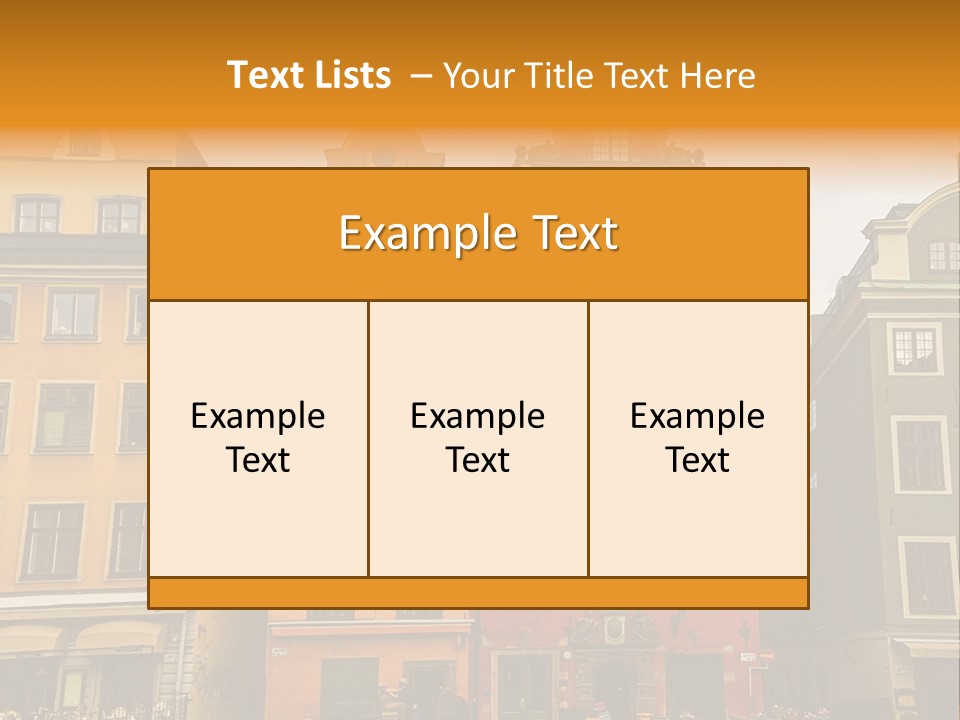 House Shops Lonely PowerPoint Template