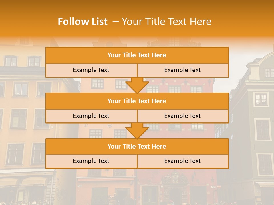 House Shops Lonely PowerPoint Template