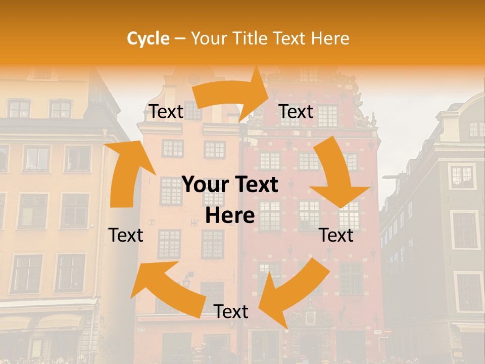 House Shops Lonely PowerPoint Template