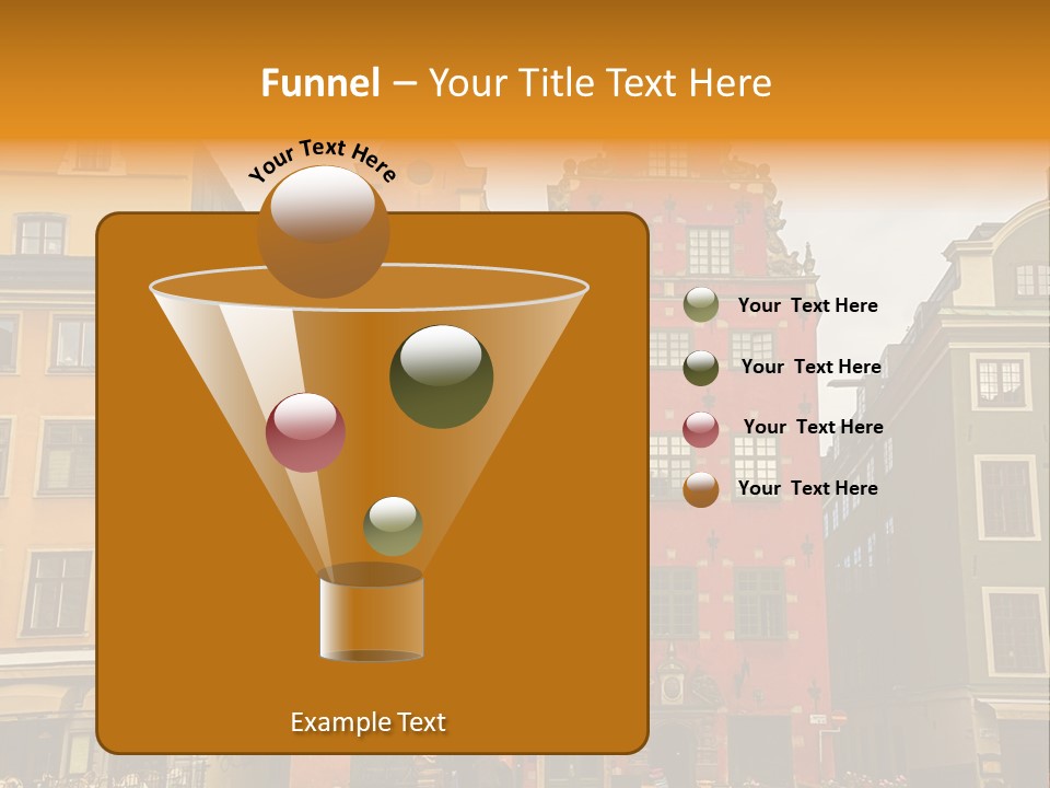 House Shops Lonely PowerPoint Template