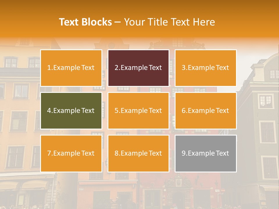 House Shops Lonely PowerPoint Template