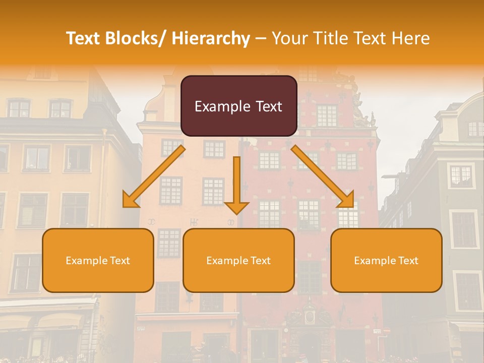 House Shops Lonely PowerPoint Template